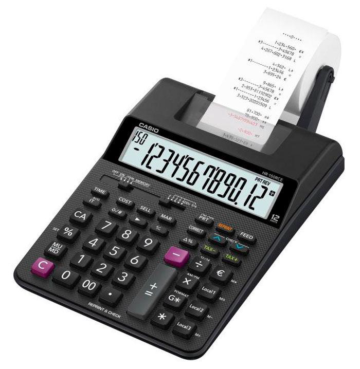 Калькулятор Casio HR-150RCE-WA-EC черный