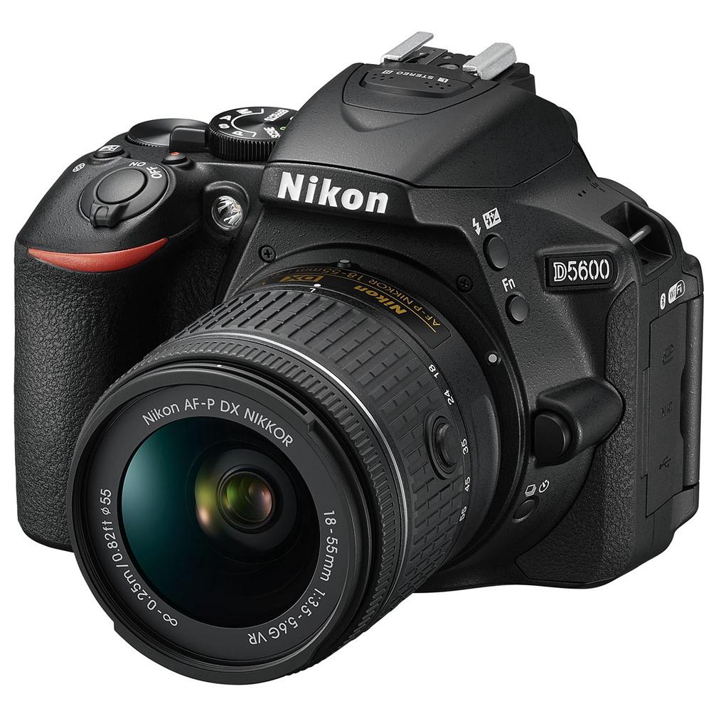 Фотокамера Nikon D5600 Kit 18-55VR AF-P черная купить,NaN