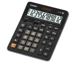 Калькулятор Casio GX-12B-W-EC черный