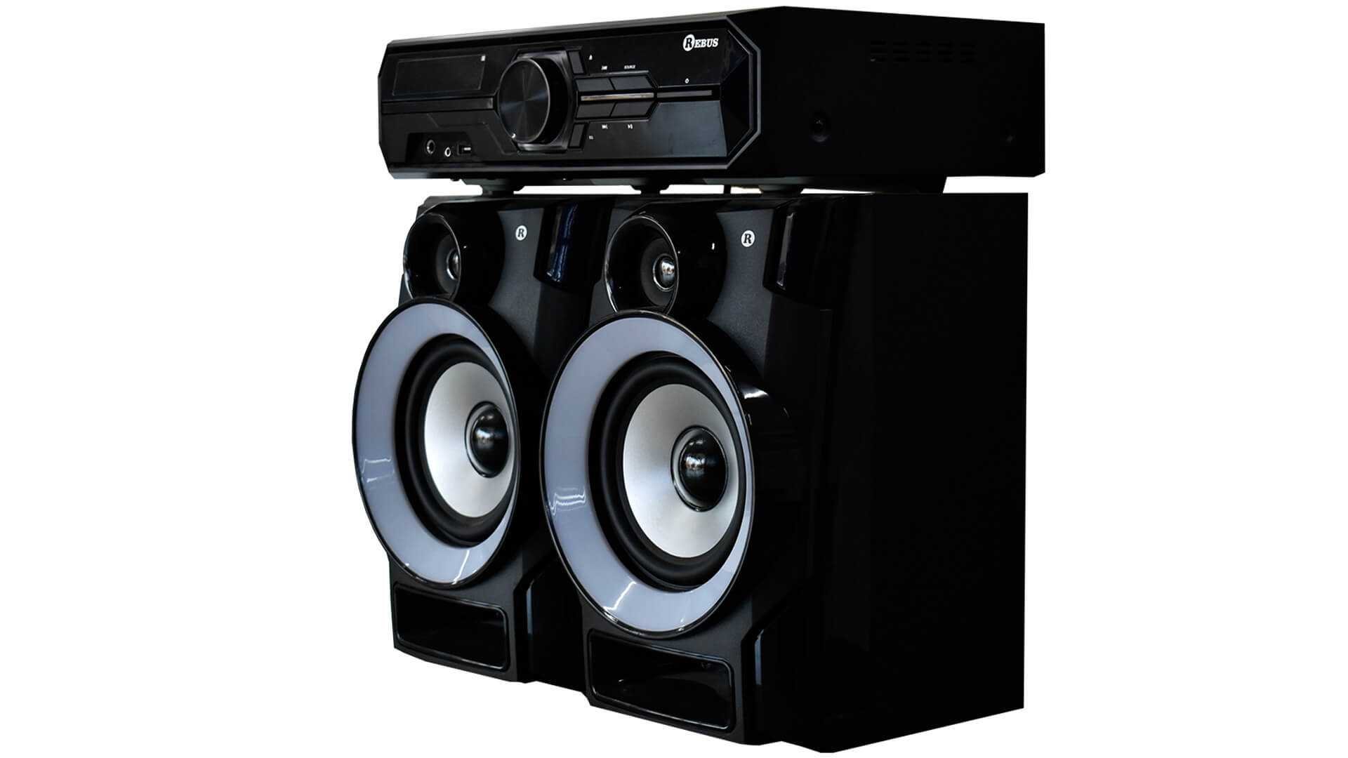 Музыкальный центр Rebus REB-2 черный купить,NaN