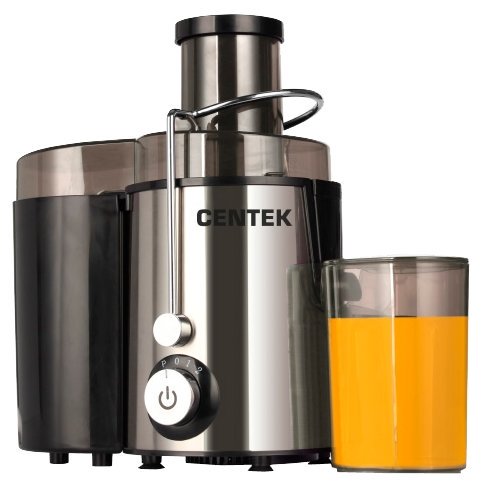 Соковыжималка Centek CT-1209 серебристо-черная