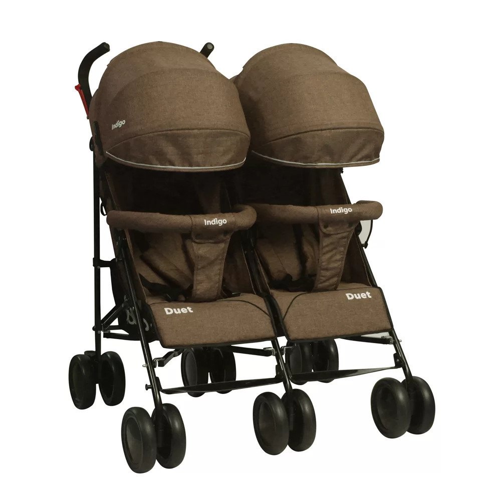 Коляска для двойни Indigo Duet Brown  купить,NaN