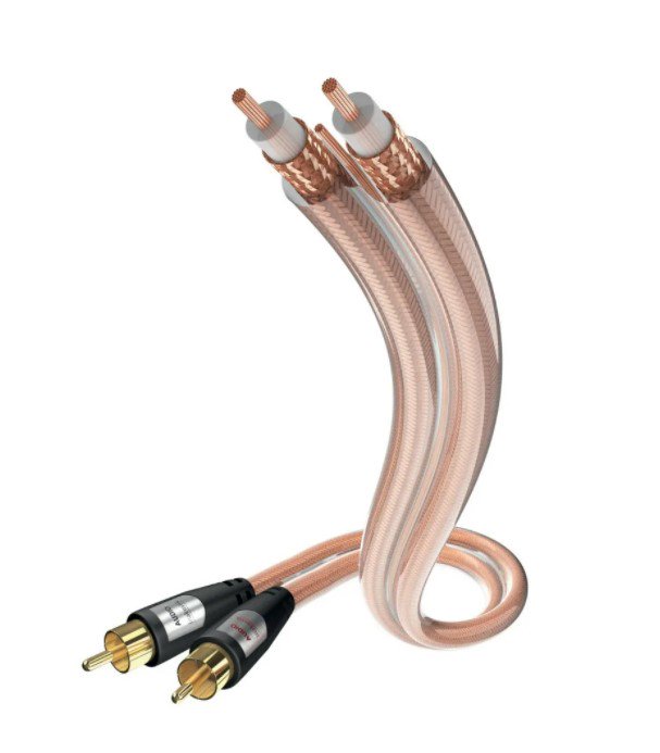 Аудио кабель 2RCA-2RCA Inakustik Star Audio Stereo 0.75м золотистый