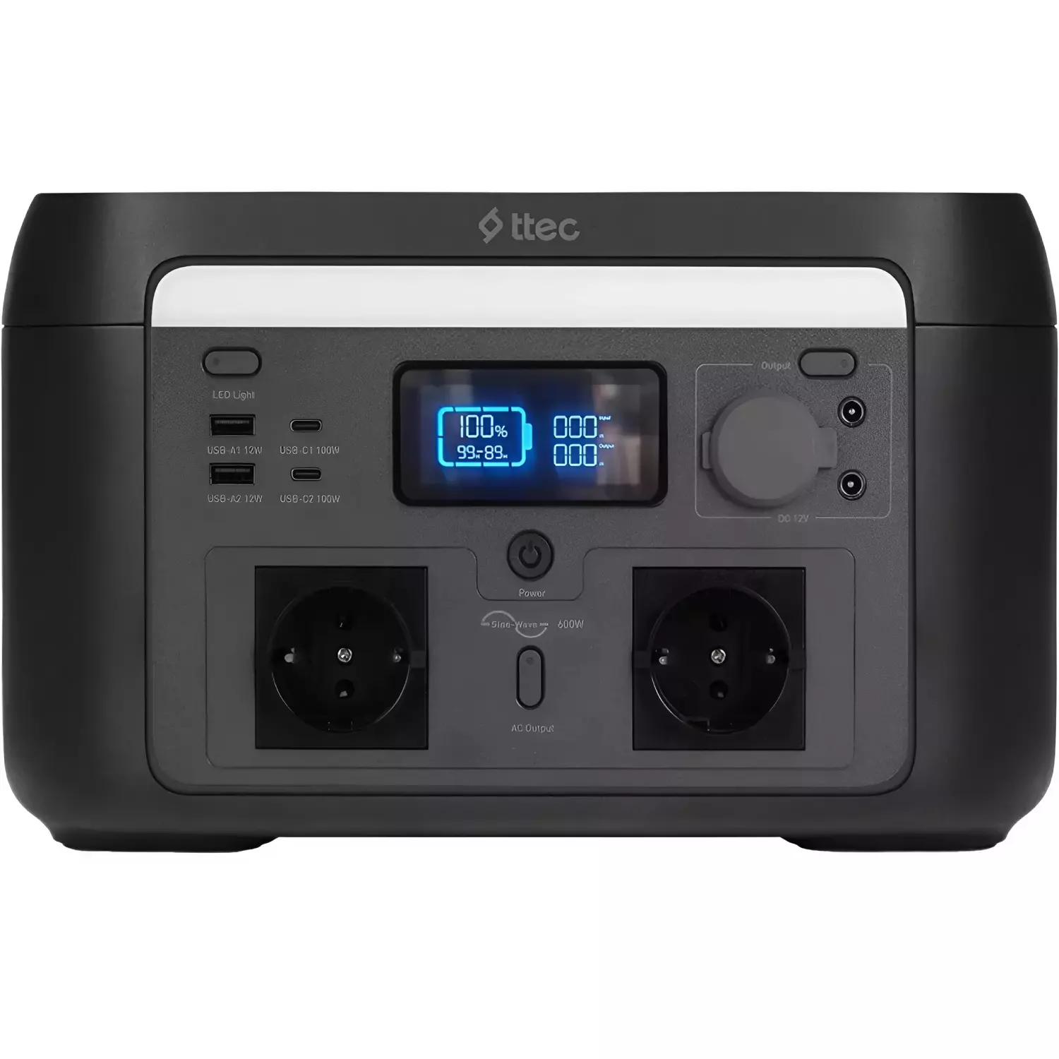 Портативная зарядная станция TTEC PowerMax Pro 600W PowerStation (2PS002S)
