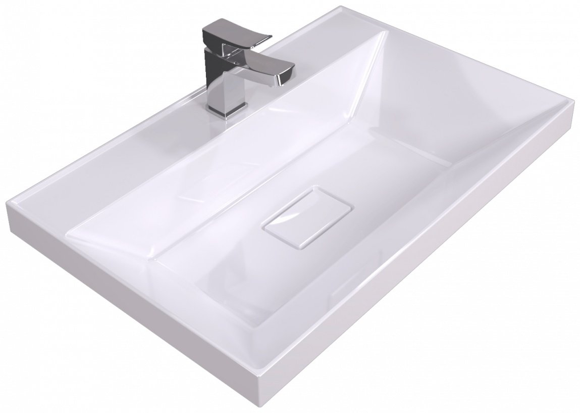 Комплект для ванной KABINKA.KZ Лион (тумба под раковину, зеркало, раковина) бежевый