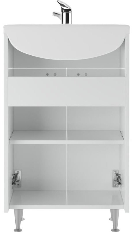 Комплект для ванной KABINKA.KZ Адай (шкаф, шкаф-пенал, тумба под раковину, раковина) белый