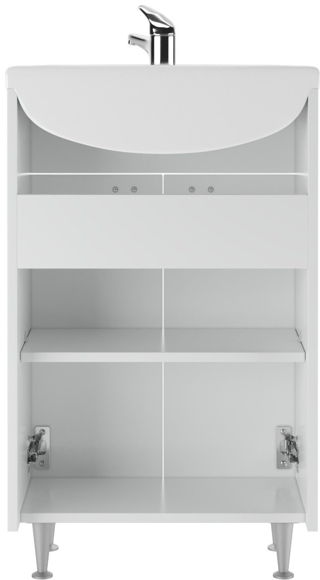Комплект для ванной KABINKA.KZ Адай (шкаф, шкаф-пенал, тумба под раковину, раковина) белый