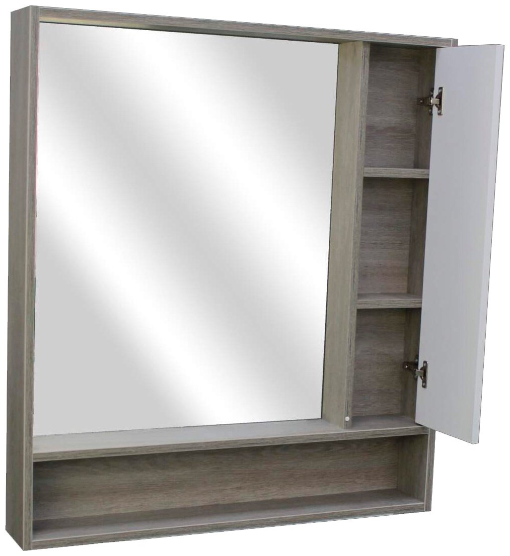 Комплект для ванной KABINKA.KZ LIBERTY (шкаф, тумба под раковину, раковина) серый, коричневый