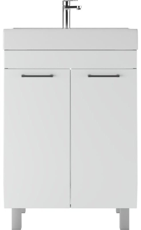 Комплект для ванной KABINKA.KZ Адай (шкаф, шкаф-пенал, тумба под раковину, раковина) белый