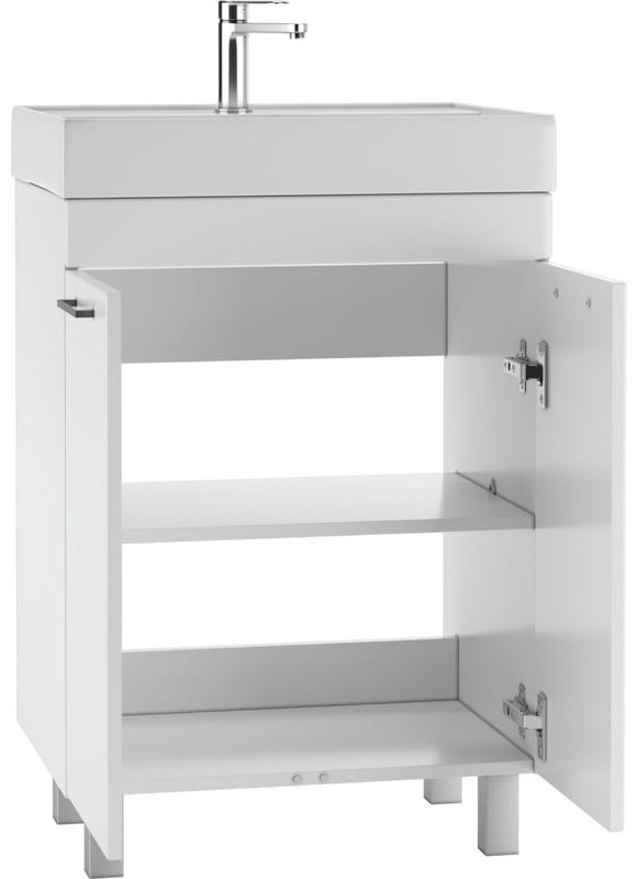 Комплект для ванной KABINKA.KZ Адай (шкаф, шкаф-пенал, тумба под раковину, раковина) белый