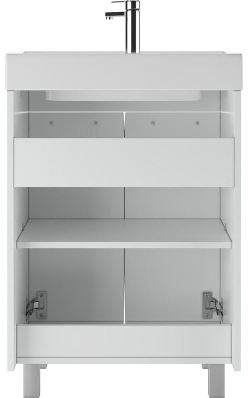 Комплект для ванной KABINKA.KZ Адай (шкаф, шкаф-пенал, тумба под раковину, раковина) белый