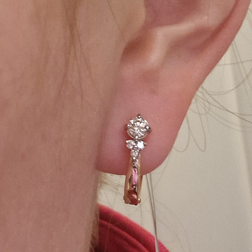Серьги Deimantas 98702211 2,04гр 0,43ct. купить,NaN