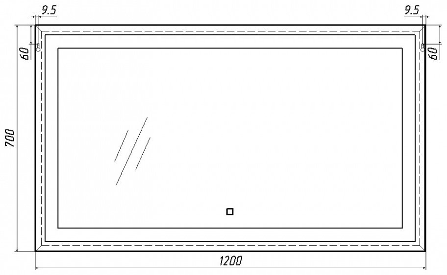 Комплект для ванной KABINKA.KZ Байтерек (тумба под раковину, зеркало, раковина) коричневый, графит