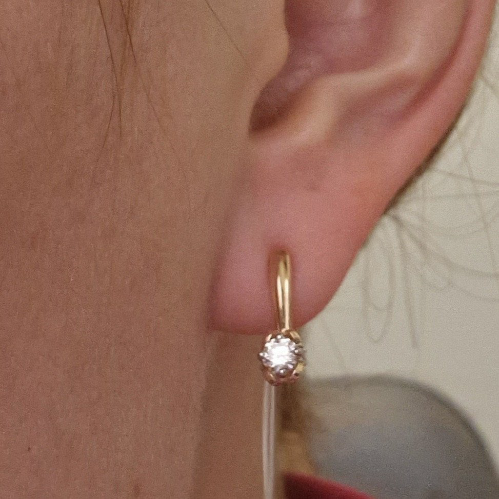 Серьги Deimantas 98702317 1,92гр 0,37ct. купить,NaN