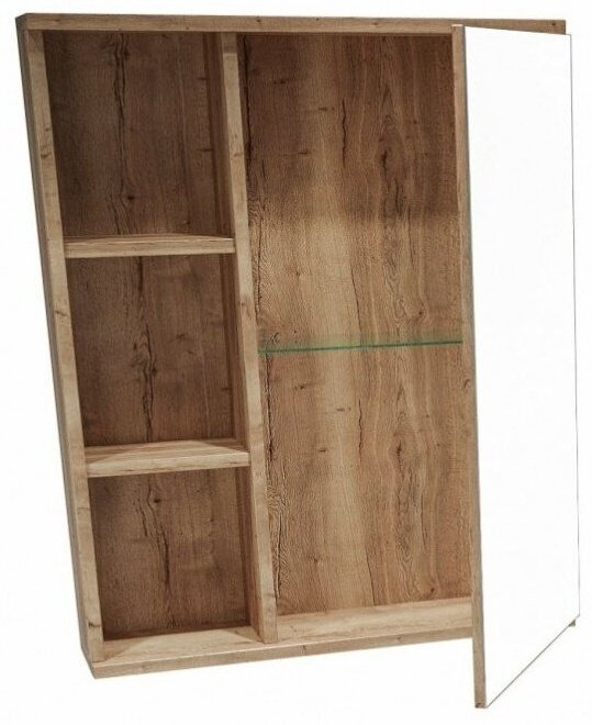 Комплект для ванной Grossman ФОРТА 60 (шкаф, шкаф-пенал, тумба под раковину, раковина) коричневый