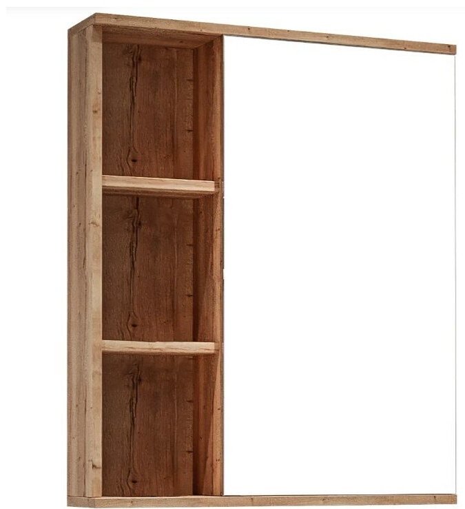 Комплект для ванной Grossman ФОРТА 60 (шкаф, шкаф-пенал, тумба под раковину, раковина) коричневый