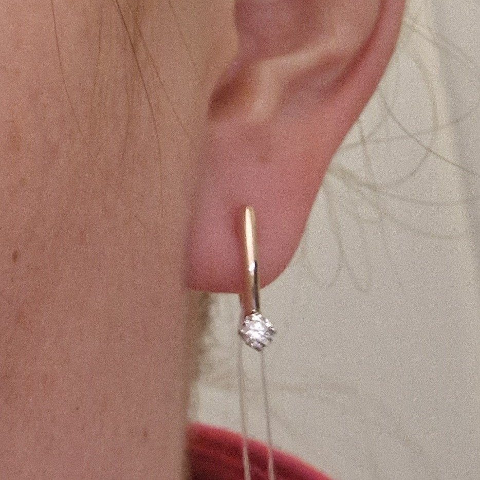 Серьги Deimantas 98702827 2,5гр 0,34ct. купить,NaN