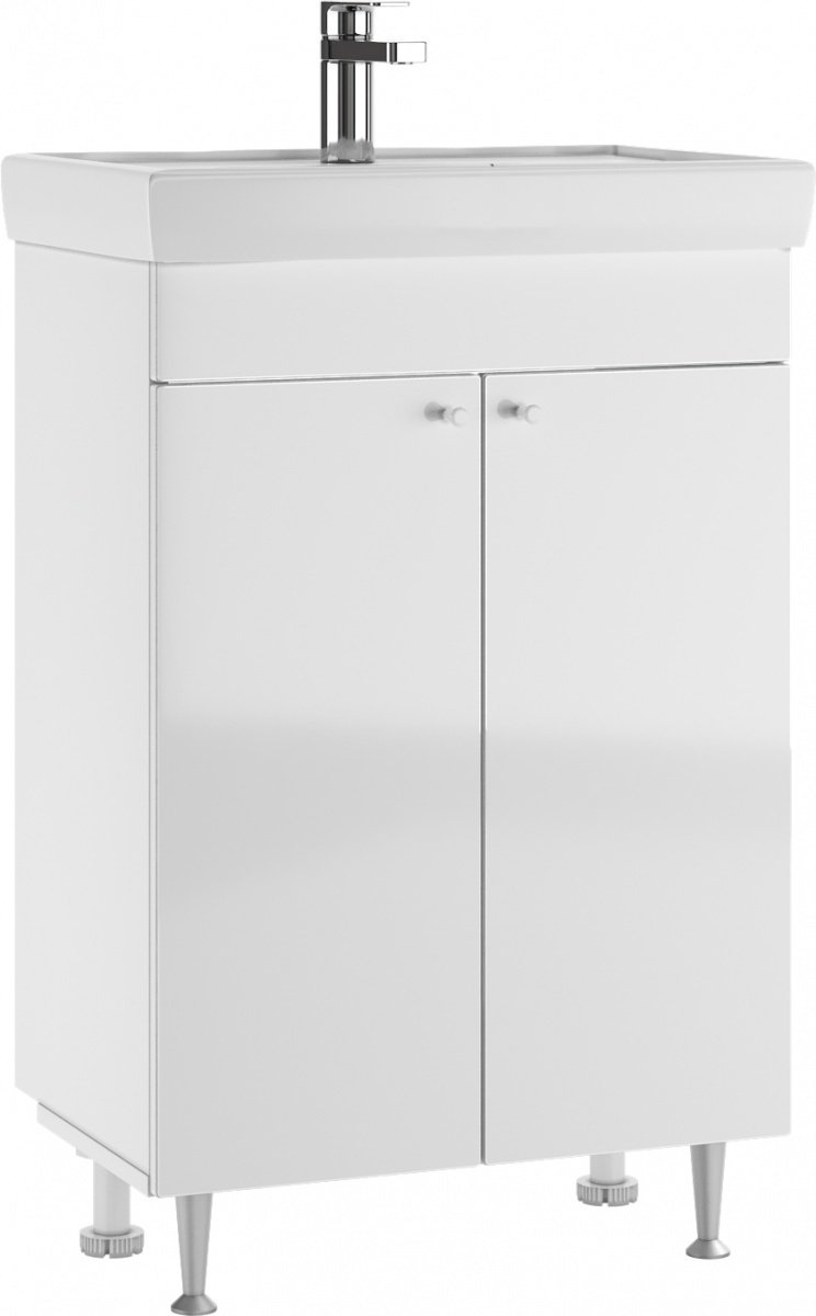 Комплект для ванной KABINKA.KZ Байтерек (шкаф, тумба под раковину, раковина) белый