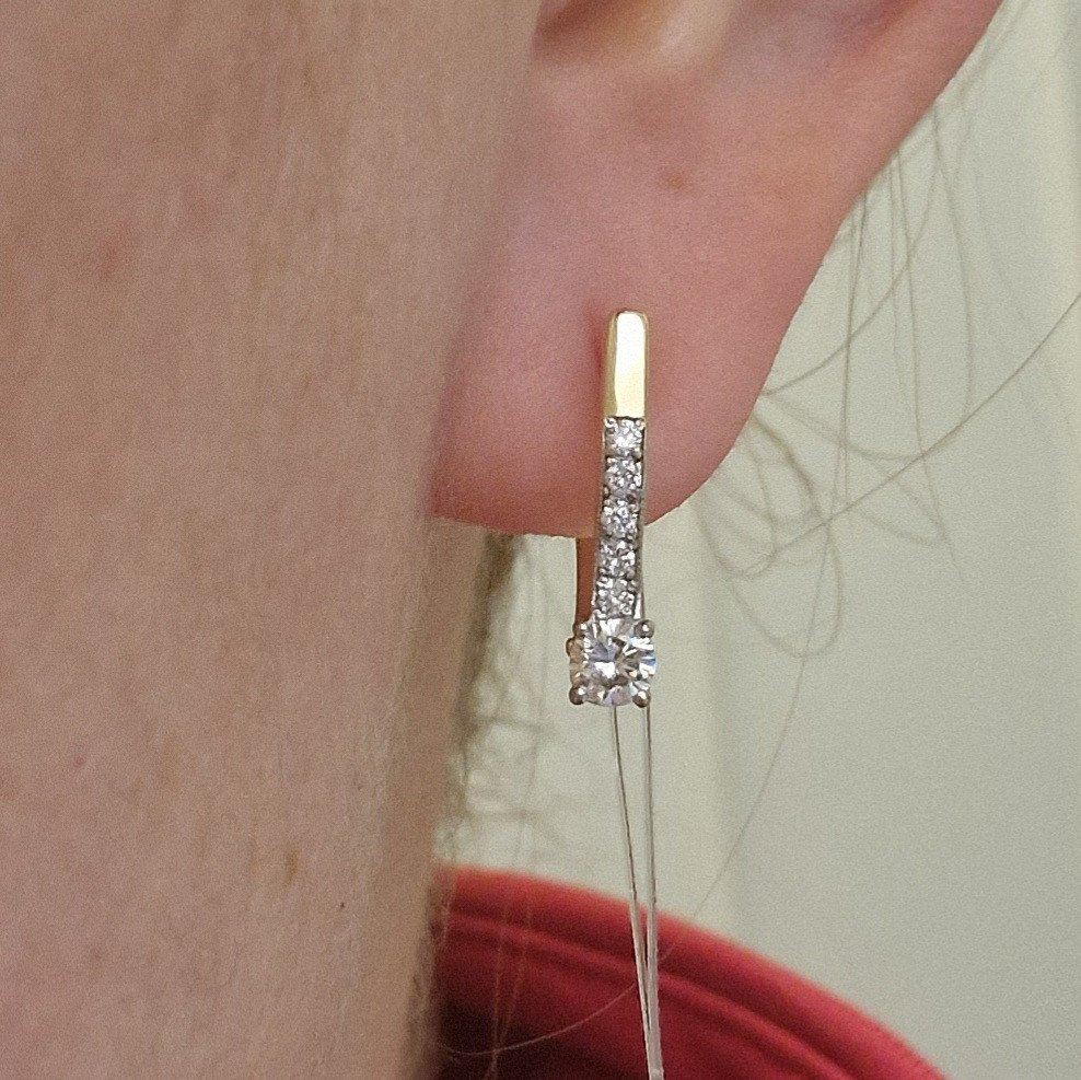 Серьги Deimantas 98702839 2,51гр 0,46ct. купить,NaN