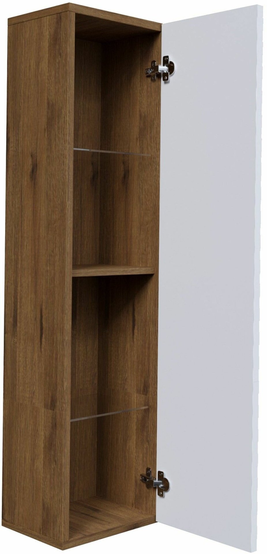 Комплект для ванной Grossman АЛЬБА (шкаф, шкаф-пенал, тумба под раковину, раковина) белый, коричневый