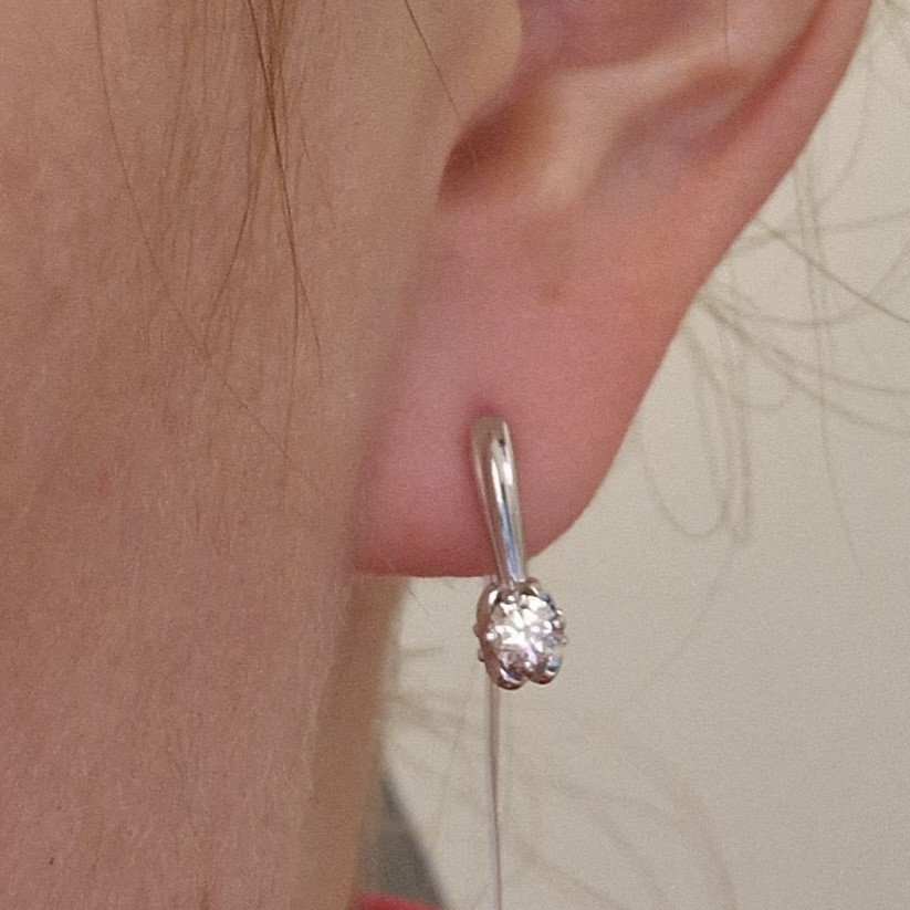 Серьги Deimantas 98702873 1,88гр 0,38ct. купить,NaN