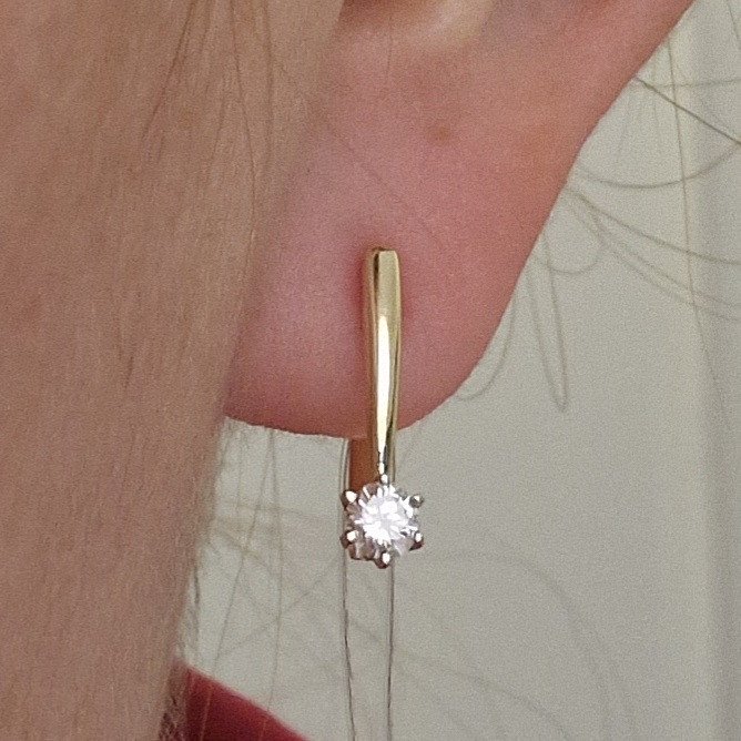 Серьги Deimantas 98703293 2,38гр 0,34ct. купить,NaN