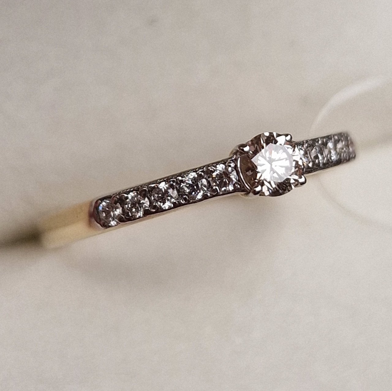 Кольцо Deimantas 98703316 17,5р 1,65гр 0,31ct. купить,NaN