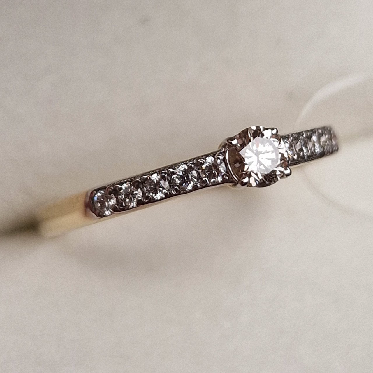 Кольцо Deimantas 98703316 17,5р 1,65гр 0,31ct. купить,NaN