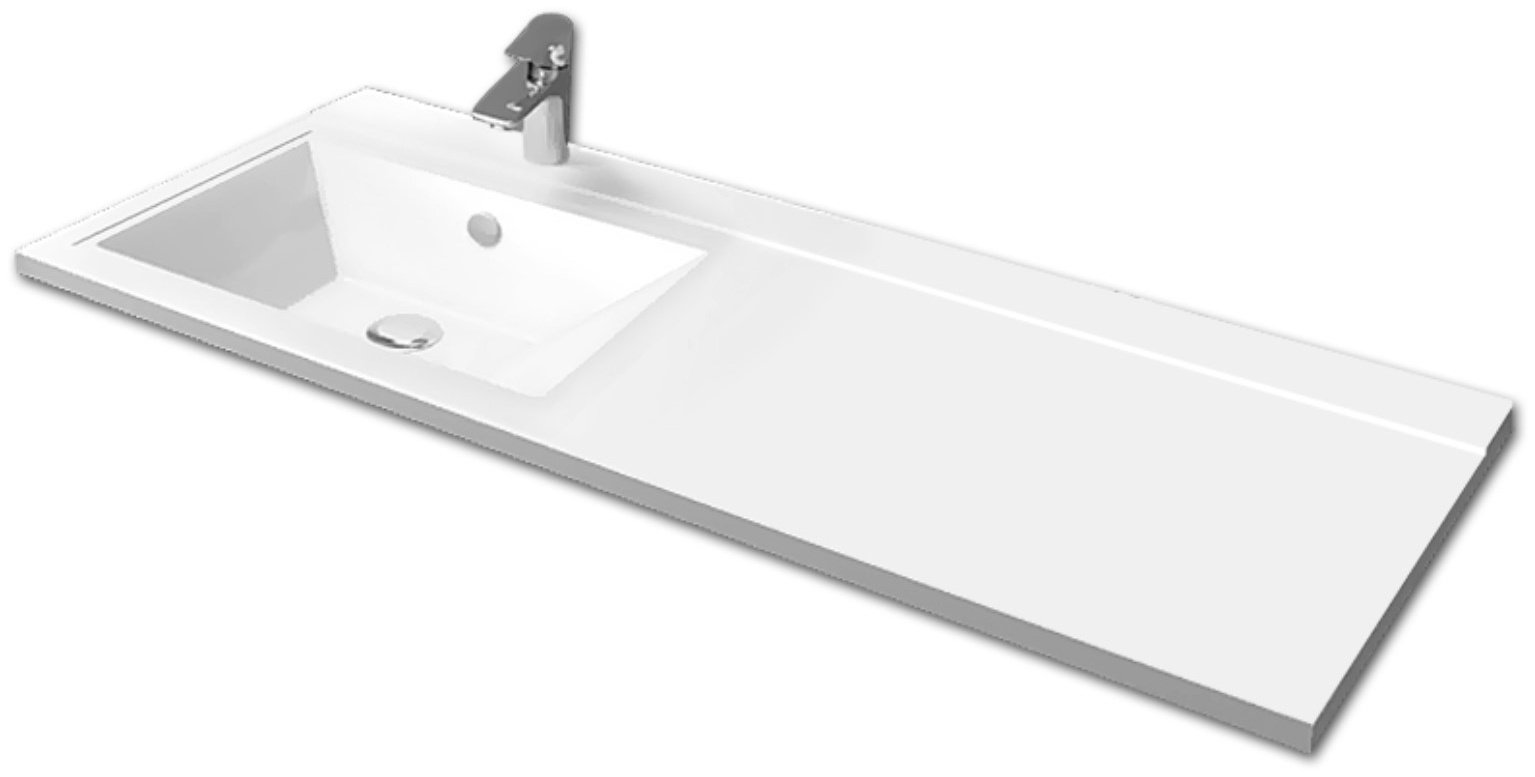 Комплект для ванной KABINKA.KZ Байтерек (тумба под раковину, зеркало, раковина) белый