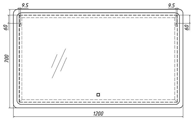 Комплект для ванной KABINKA.KZ Байтерек (тумба под раковину, зеркало, раковина) белый