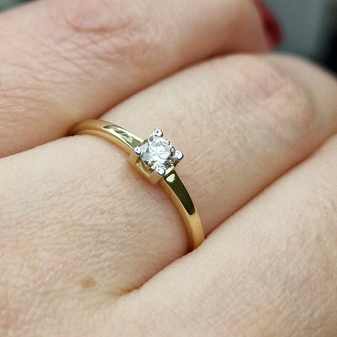 Кольцо Deimantas 98703319 16р 1,33гр 0,16ct. купить,NaN