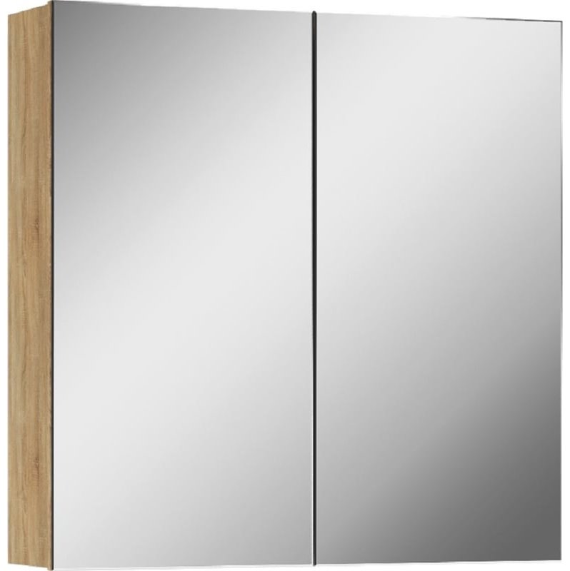 Комплект для ванной KABINKA.KZ Адай (шкаф, тумба под раковину, раковина) белый, коричневый