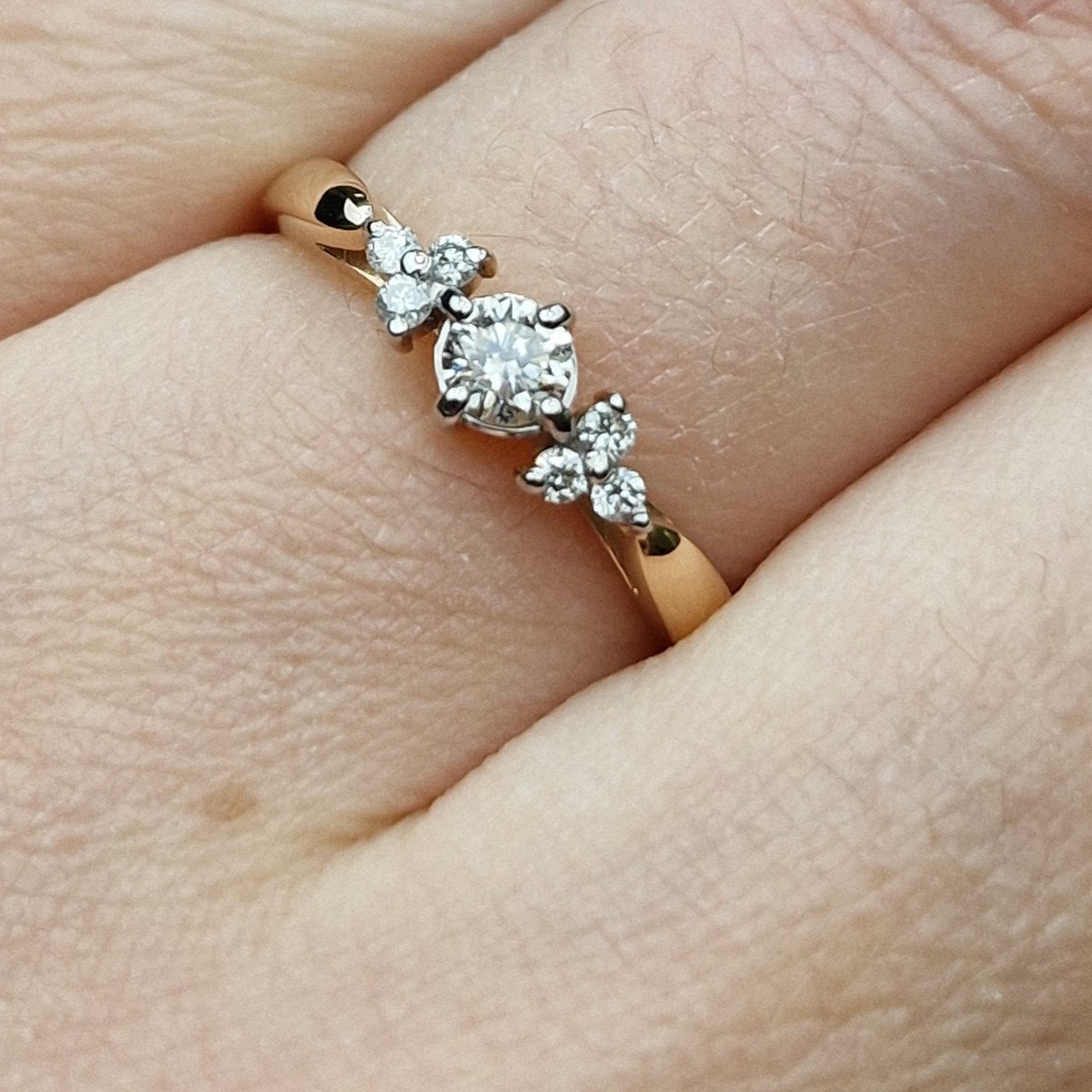 Кольцо Deimantas 98703327 16,5р 1,35гр 0,24ct. купить,NaN