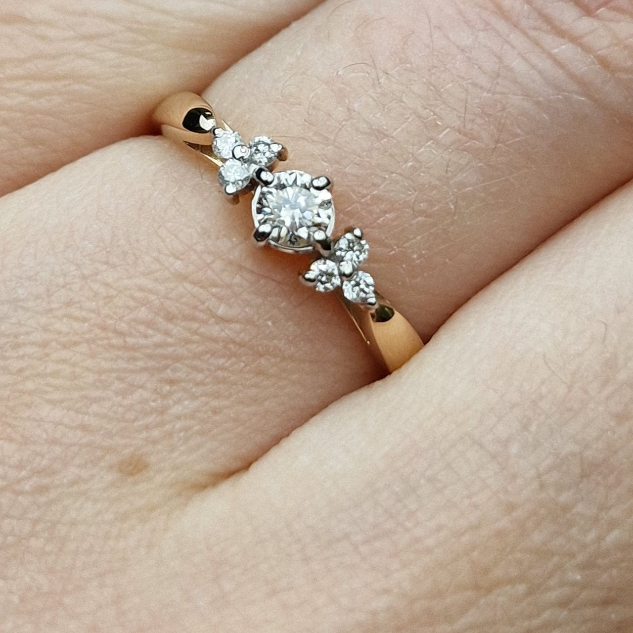 Кольцо Deimantas 98703327 16,5р 1,35гр 0,24ct. купить,NaN