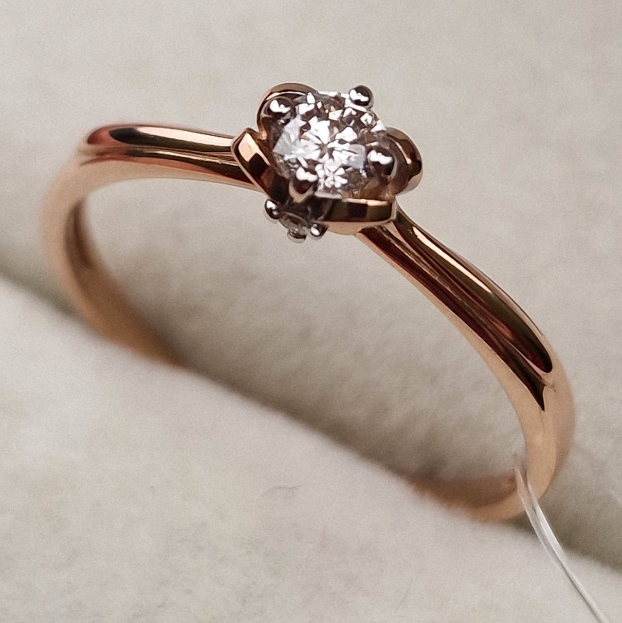 Кольцо Deimantas 98703350 18р 1,43гр 0,19ct. купить,NaN