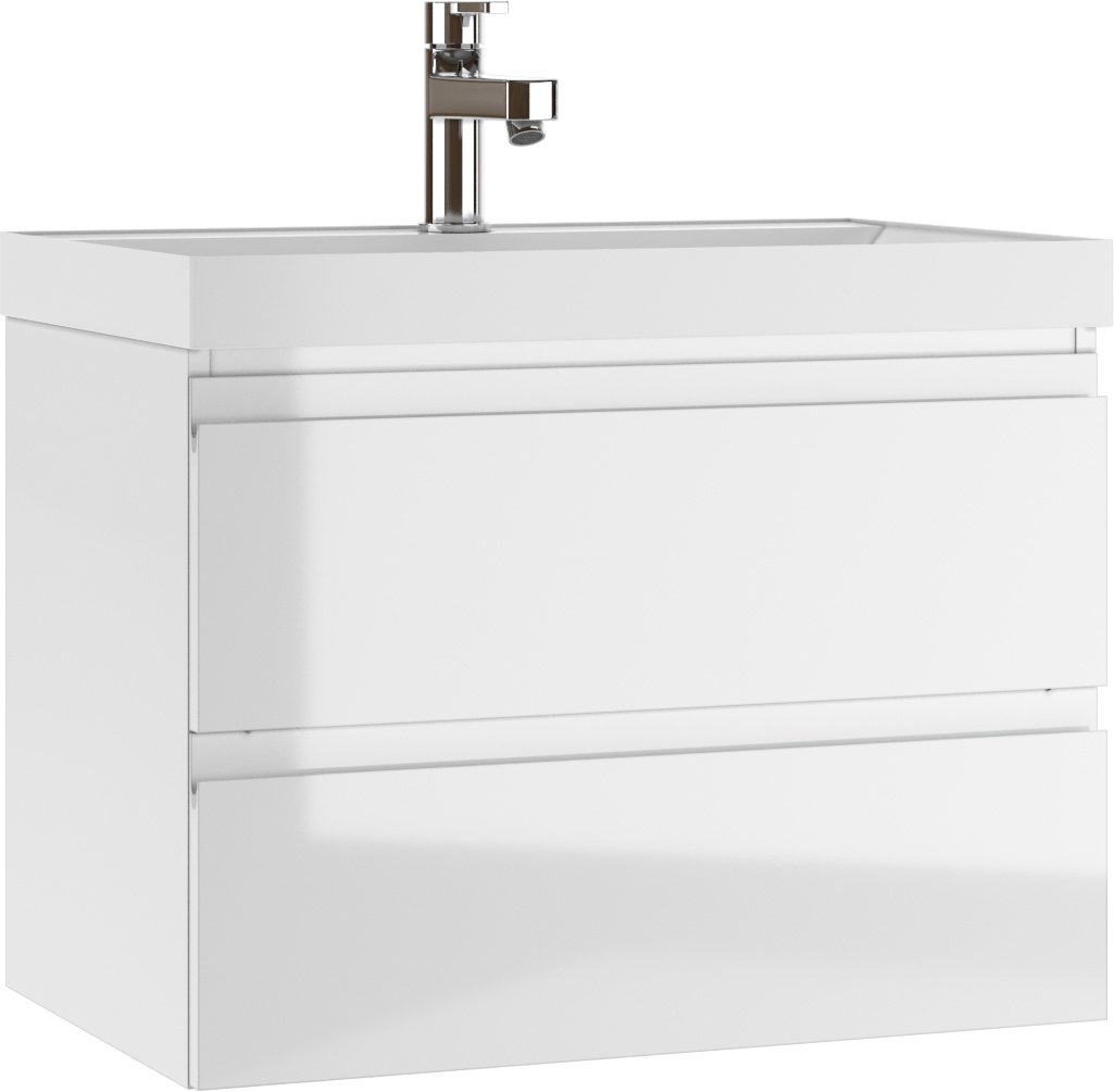 Комплект для ванной KABINKA.KZ Байтерек (тумба под раковину, зеркало, раковина) белый