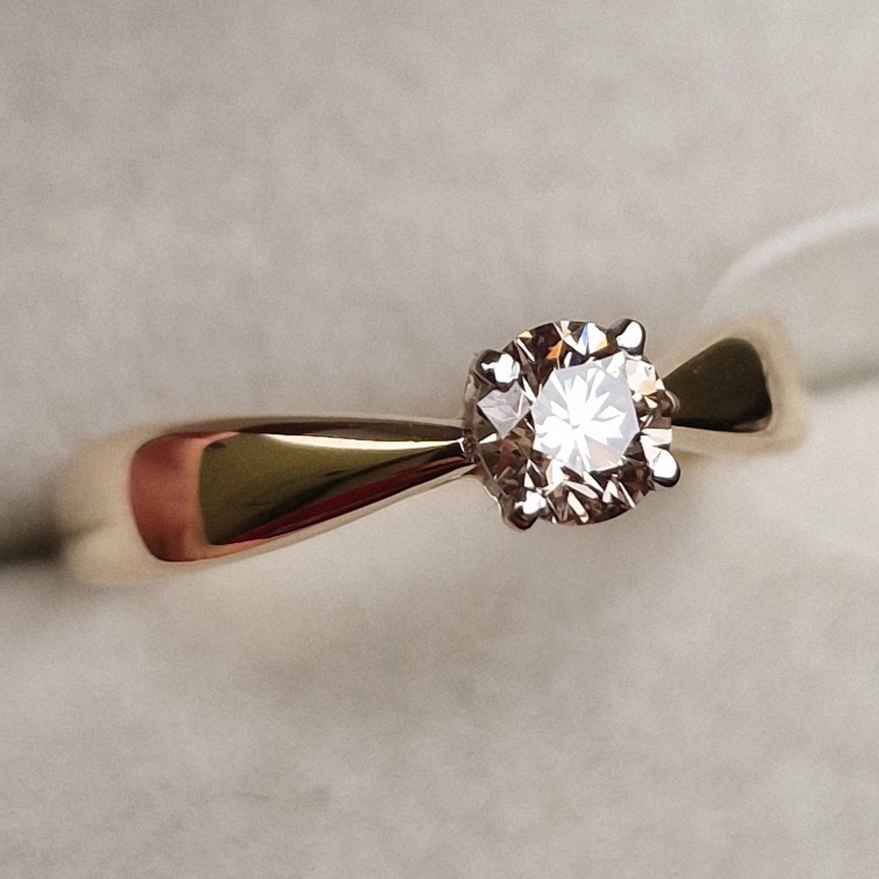 Кольцо Deimantas 98703368 16,5р 3,22гр 0,43ct. купить,NaN