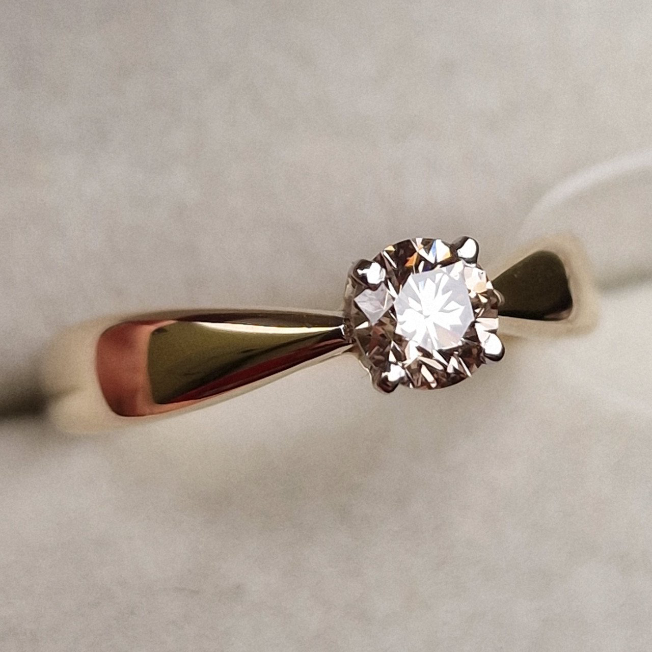 Кольцо Deimantas 98703368 16,5р 3,22гр 0,43ct. купить,NaN