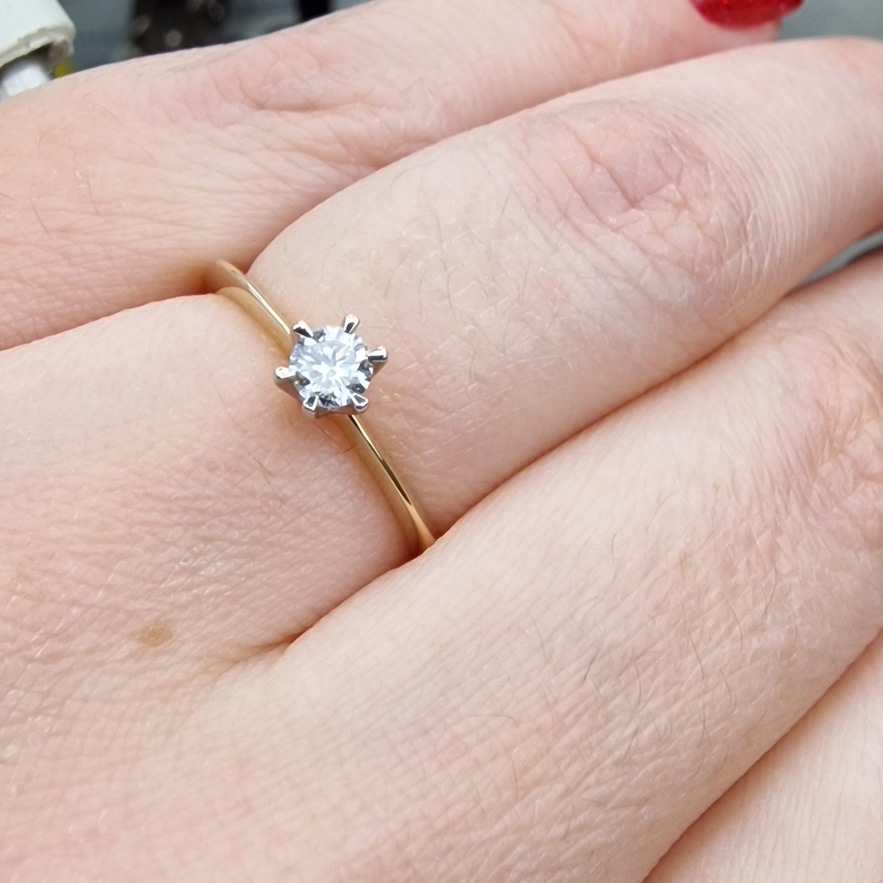 Кольцо Deimantas 98703370 16,5р 1,78гр 0,15ct. купить,NaN