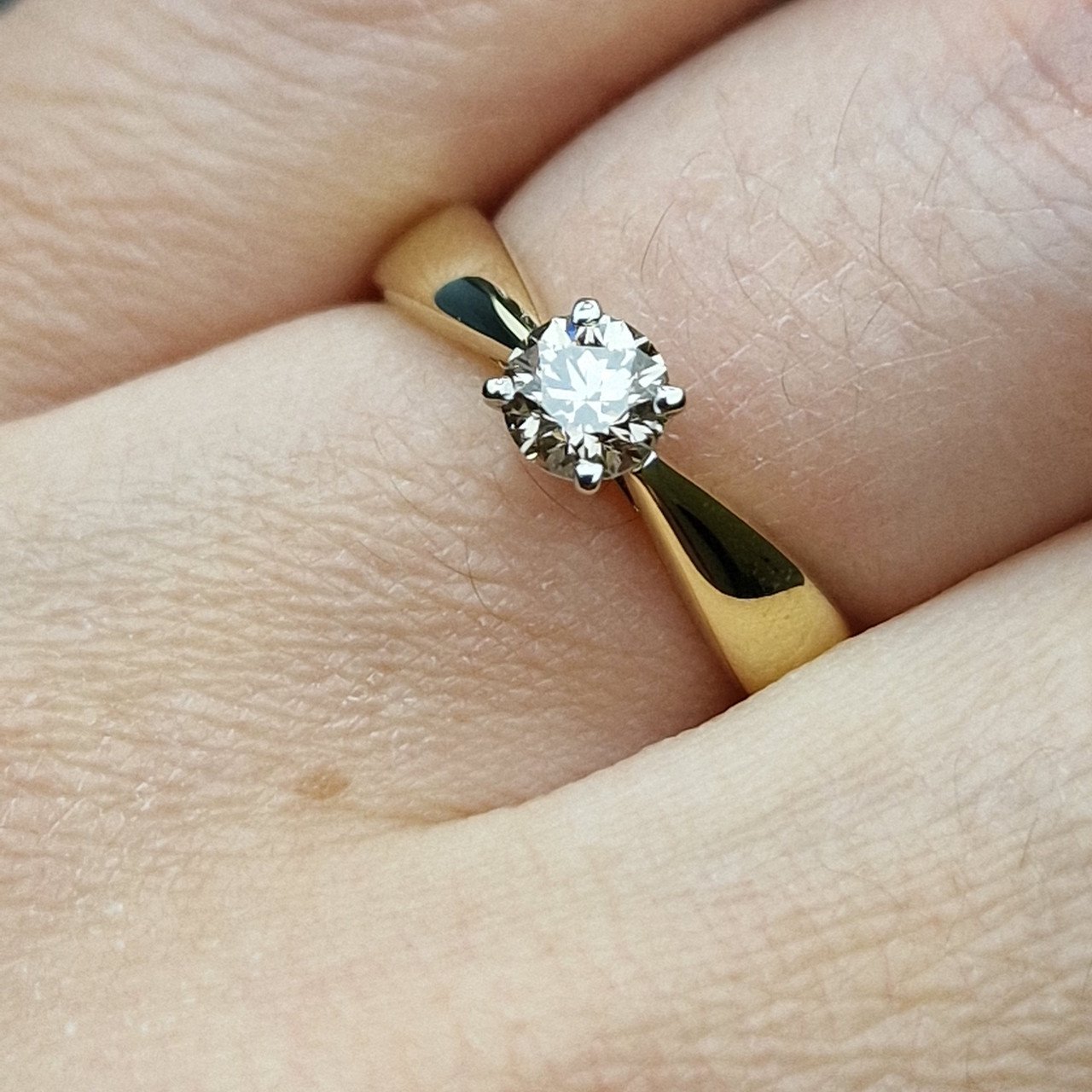 Кольцо Deimantas 98703368 16,5р 3,22гр 0,43ct. купить,NaN