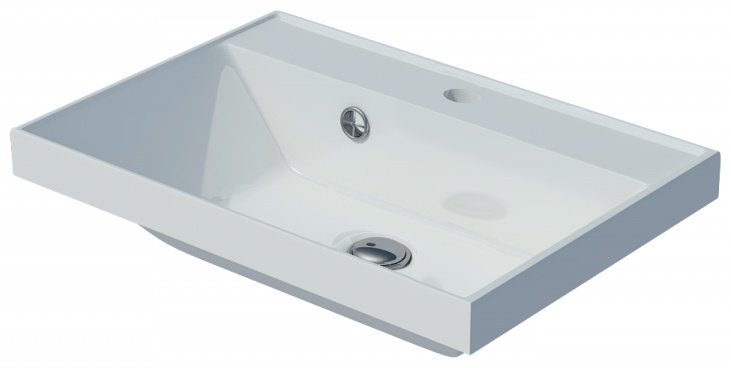 Комплект для ванной KABINKA.KZ Classica 60 (тумба под раковину, зеркало, раковина) серый