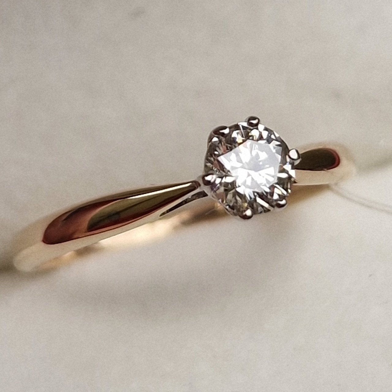 Кольцо Deimantas 98703381 16,5р 1,41гр 0,35ct. купить,NaN