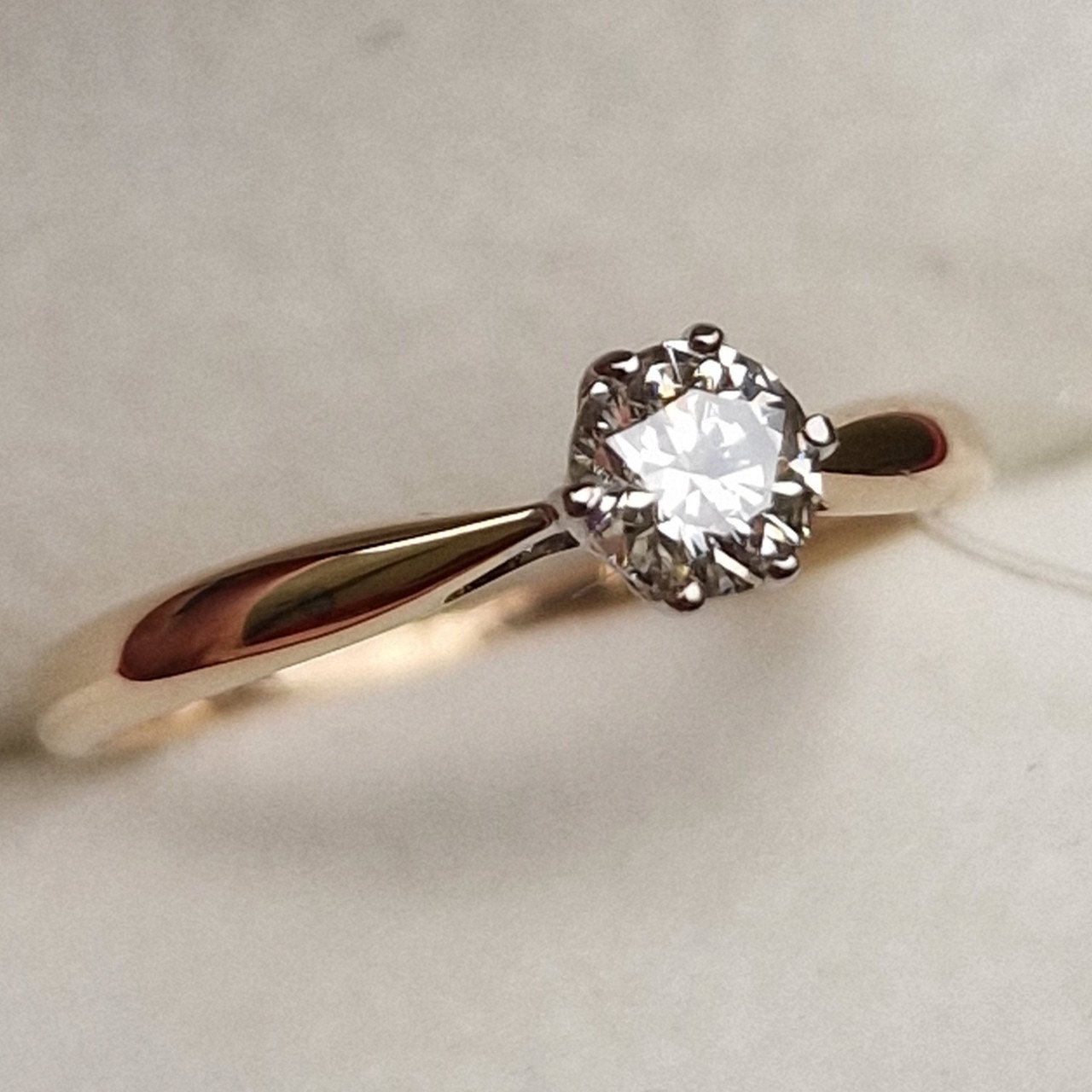 Кольцо Deimantas 98703381 16,5р 1,41гр 0,35ct. купить,NaN