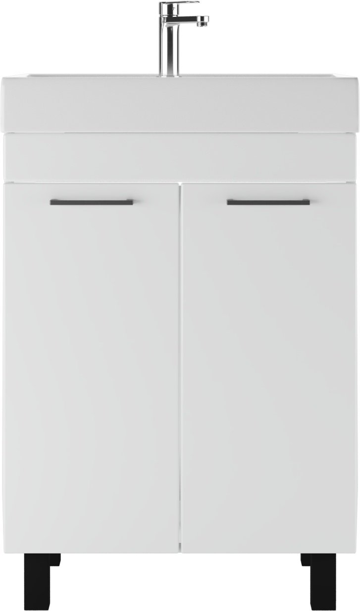 Комплект для ванной KABINKA.KZ Адай (шкаф, тумба под раковину, раковина) белый