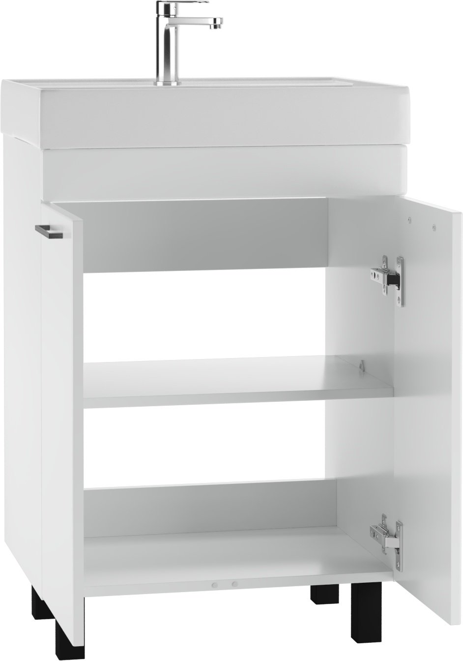 Комплект для ванной KABINKA.KZ Адай (шкаф, тумба под раковину, раковина) белый