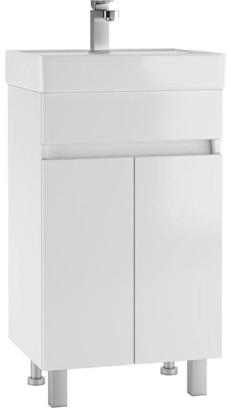 Комплект для ванной KABINKA.KZ Адай (шкаф, тумба под раковину, раковина) белый