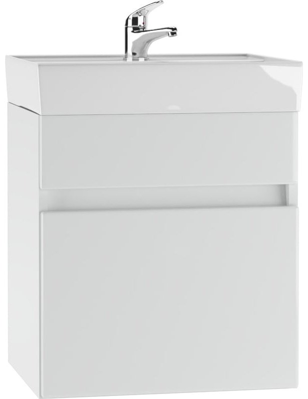 Комплект для ванной KABINKA.KZ Адай (шкаф, тумба под раковину, раковина) белый