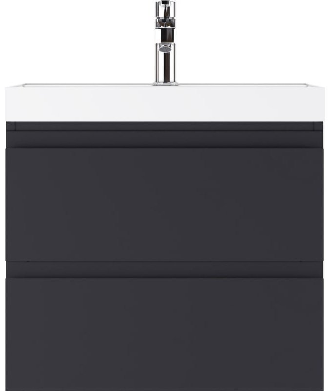 Комплект для ванной KABINKA.KZ Байтерек (шкаф-пенал, тумба под раковину, зеркало, раковина) коричневый, графит