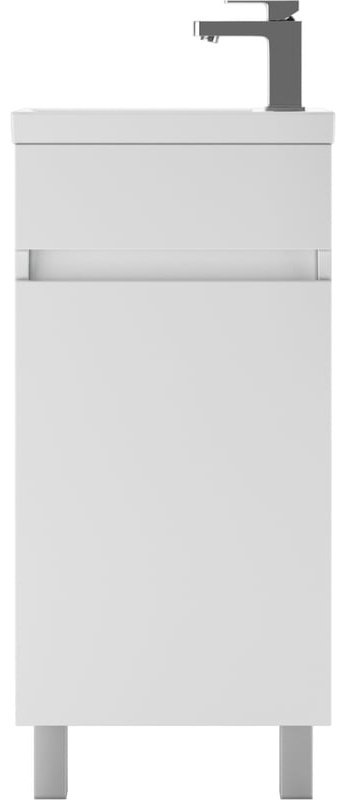 Комплект для ванной KABINKA.KZ Адай (шкаф, шкаф-пенал, тумба под раковину, раковина) белый