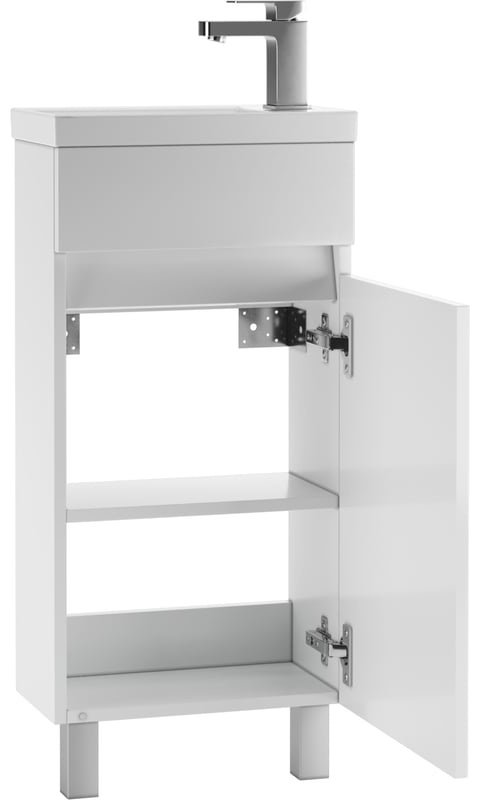 Комплект для ванной KABINKA.KZ Адай (шкаф, шкаф-пенал, тумба под раковину, раковина) белый